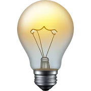 Light bulb sticker