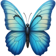 blue butterfly sticker