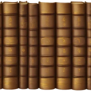 Stack of rare old books sticker