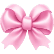 Baby pink bow heart sticker