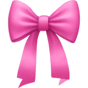 Pink bow sticker