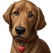 realistic solo dog portrait sticker