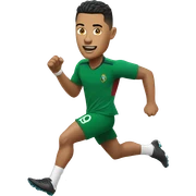 ronaldo running sticker