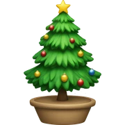 Christmas tree sticker
