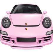 Baby pink Porsche  sticker