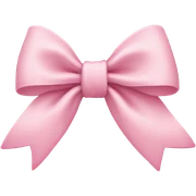 light pink bow sticker