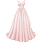 pastel pink wedding dress sticker