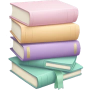 Pastel books sticker
