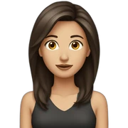 brunette sticker