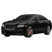 black expensive car sticker