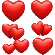 red heart sticker
