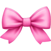 Pink bow sticker