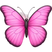 Pink butterfly  sticker