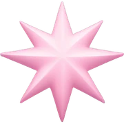 Light pink star sticker