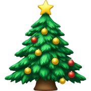 Christmas tree sticker
