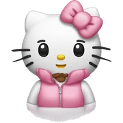 Hello kitty with her boyfriend  sticker