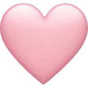 Light pink heart sticker