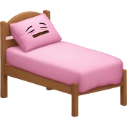 Pink sleepy sign  sticker