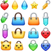Cute accessories sticker