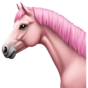 Pink horse sticker