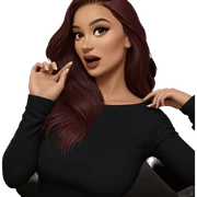 girl in black shirt sticker