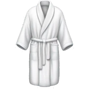 White bath robe  sticker