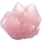 Rose quartz crystal cluster sticker