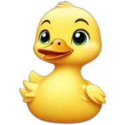 baby duck sticker