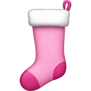 Pink stocking  sticker
