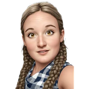 realistic portrait of girl sticker