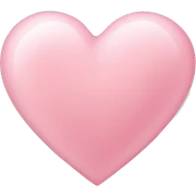 light pink heart sticker