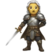 Fantasy Hero With Sword sticker