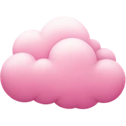 Pink cloud sticker