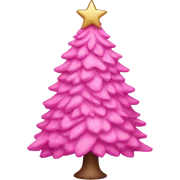 Pink Christmas Tree sticker