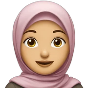 Cute girl with hijab. sticker