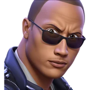 bald boy in sunglasses sticker
