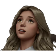 portrait of a girl sticker