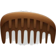 Brown comb sticker