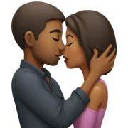 Man Kissing woman sticker