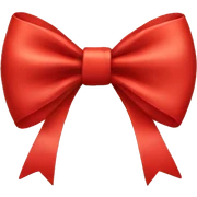Red bow emoji sticker