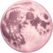 pastel pink moon sticker