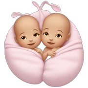 Newborn twins sticker