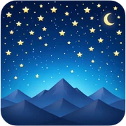 night sky sticker
