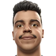 portrait of a mustached man sticker