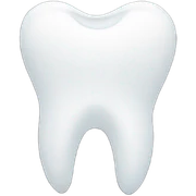 Black tooth outline  sticker