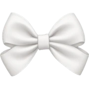 white bow sticker
