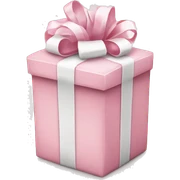Light pink Christmas gifts under a white Christmas tree  sticker