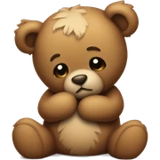 heartbroken teddy bear  sticker