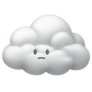 Big cosy and White cloud sticker