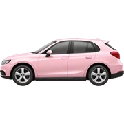 light pink car sticker
